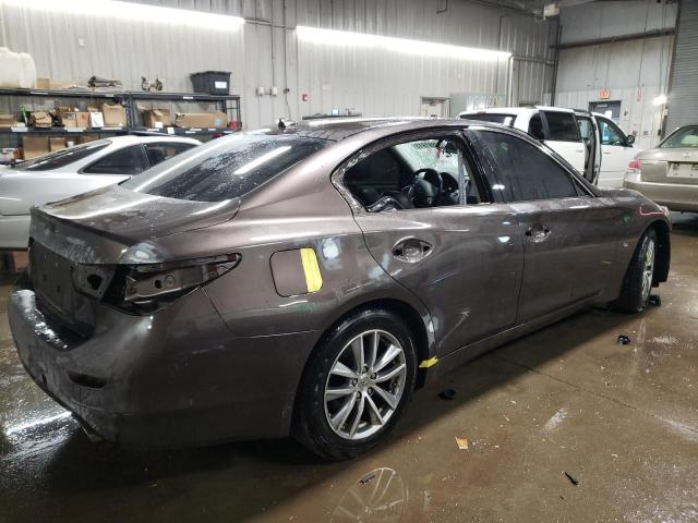 JN1BV7AR4EM692265 - 2014 INFINITI Q50 BASE BROWN photo 3