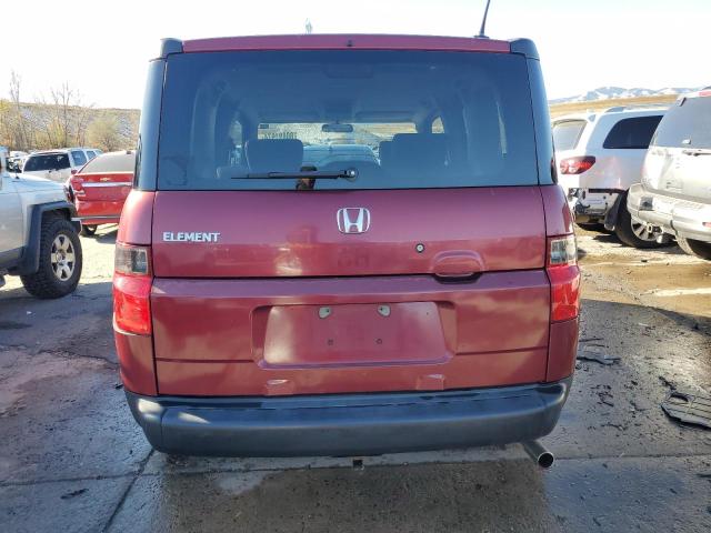 5J6YH28776L018313 - 2006 HONDA ELEMENT EX BURGUNDY photo 6