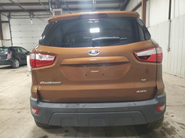 MAJ6P1UL9JC244963 - 2018 FORD ECOSPORT SE ORANGE photo 6