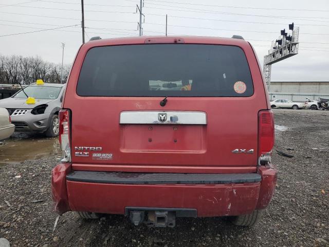 1D8GU58K87W734965 - 2007 DODGE NITRO SLT RED photo 6