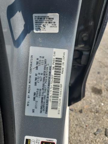 JM1BL1TF7D1704007 - 2013 MAZDA 3 I SILVER photo 12