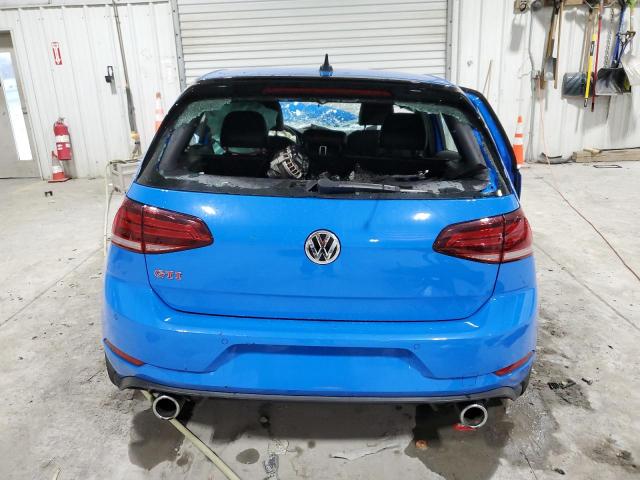 3VW6T7AU4MM007173 - 2021 VOLKSWAGEN GTI S BLUE photo 6