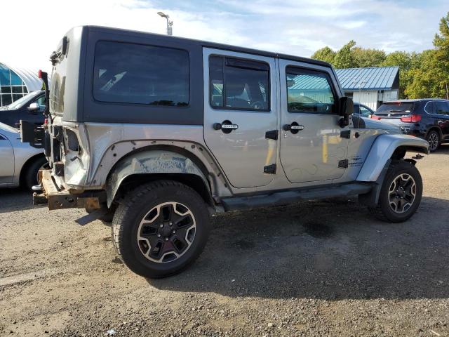 1C4HJWEG6DL625046 - 2013 JEEP WRANGLER U SAHARA SILVER photo 3