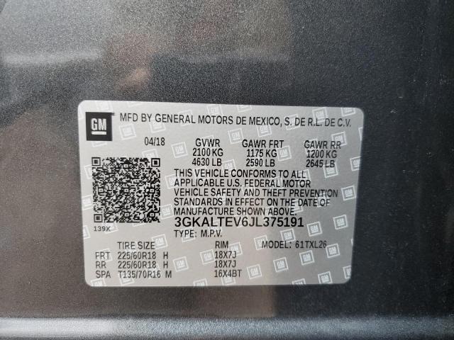 3GKALTEV6JL375191 - 2018 GMC TERRAIN SLE 石墨色 照片 14