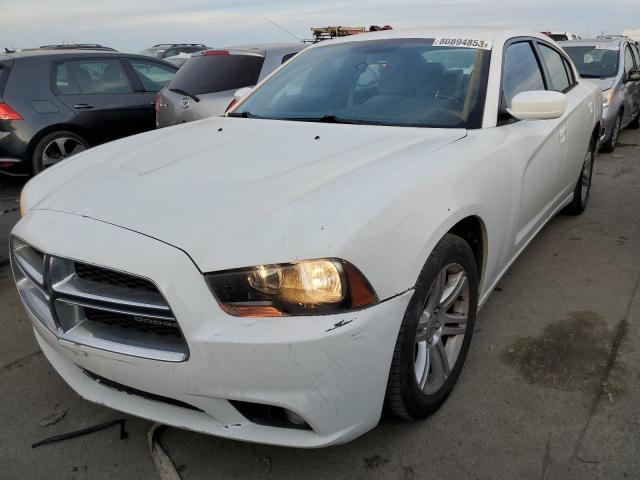 2B3CL3CG6BH606787 - 2011 DODGE CHARGER WHITE photo 1