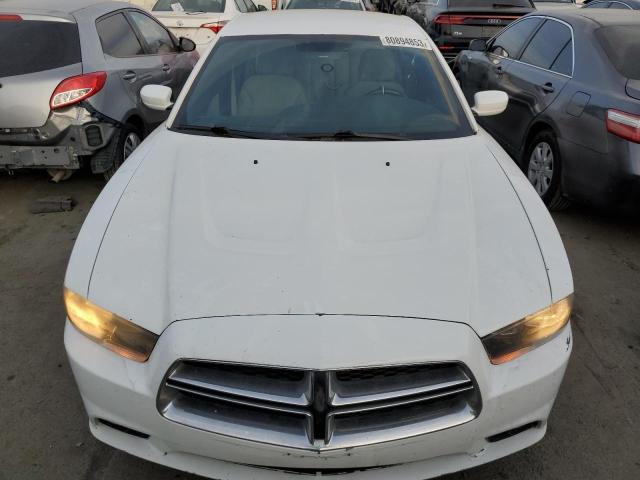 2B3CL3CG6BH606787 - 2011 DODGE CHARGER WHITE photo 5