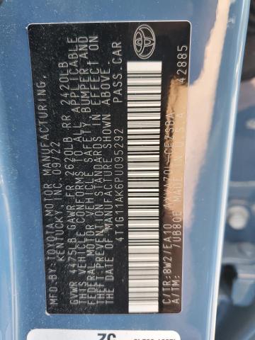 4T1G11AK6PU095292 - 2023 TOYOTA CAMRY SE NIGHT SHADE BLUE photo 12