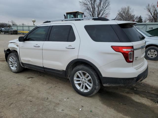 1FM5K8D84FGC23491 - 2015 FORD EXPLORER XLT WHITE photo 2