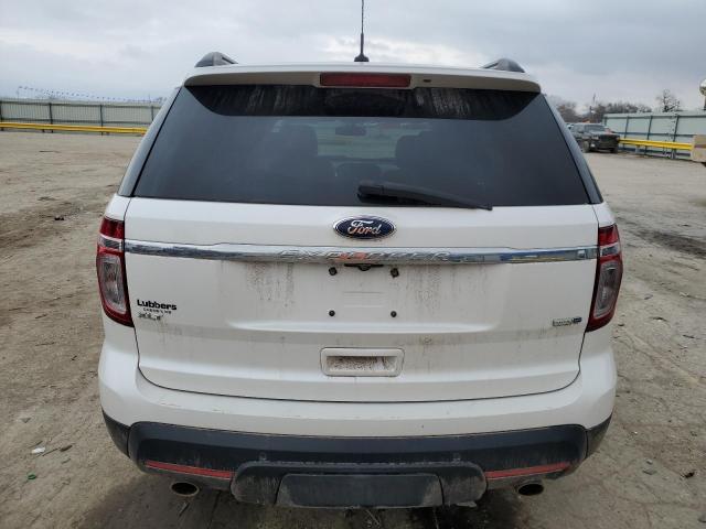 1FM5K8D84FGC23491 - 2015 FORD EXPLORER XLT WHITE photo 6