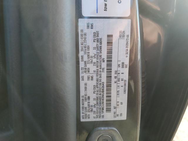 1FMCU9H63NUB82643 - 2022 FORD ESCAPE SEL GRAY photo 13