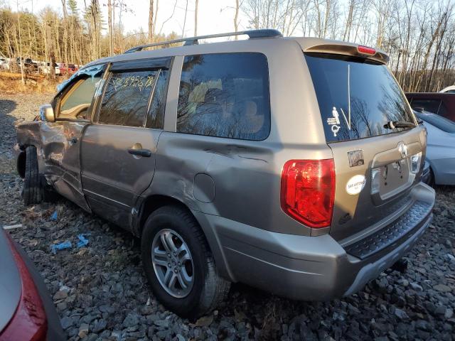 2HKYF18444H514103 - 2004 HONDA PILOT EX TAN photo 2