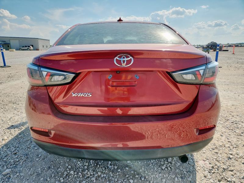 3MYDLBYV3KY513872 - 2019 TOYOTA YARIS L RED photo 6
