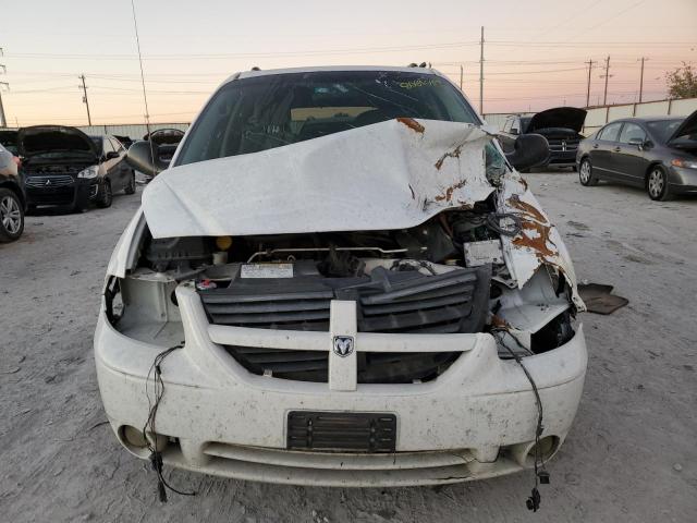 2D4GP44L45R321111 - 2005 DODGE GRAND CARA SXT WHITE photo 5