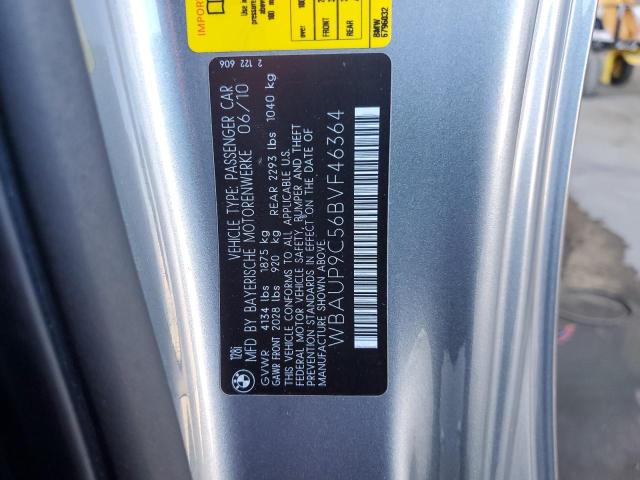 WBAUP9C56BVF46364 - 2011 BMW 128 I GRAY photo 12