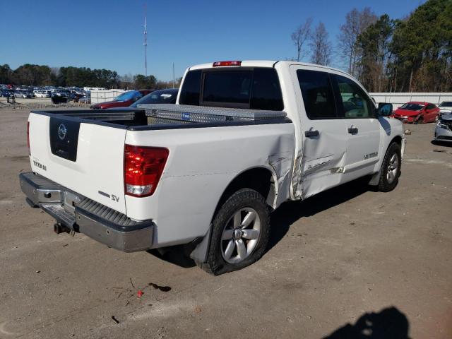 1N6BA0ED2CN312228 - 2012 NISSAN TITAN S WHITE photo 3