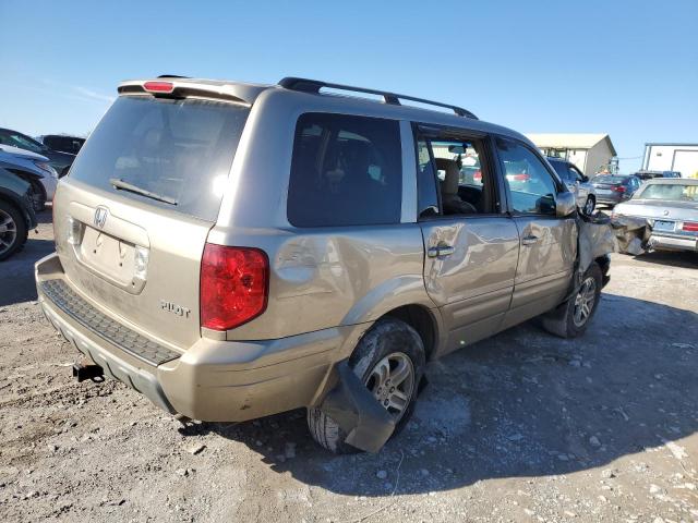 5FNYF18615B050642 - 2005 HONDA PILOT EXL GOLD photo 3