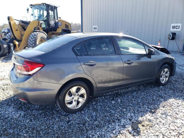 2HGFB2F59EH502514 - 2014 HONDA CIVIC LX GRAY photo 3