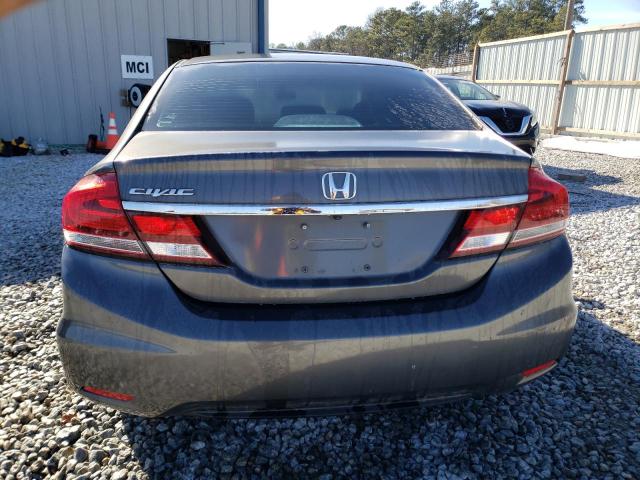 2HGFB2F59EH502514 - 2014 HONDA CIVIC LX GRAY photo 6