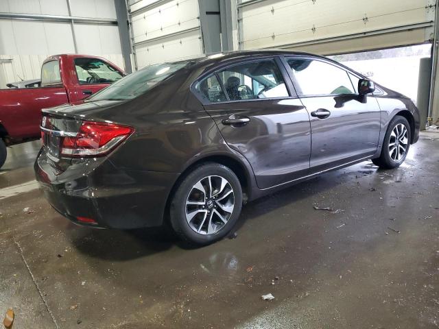 19XFB2F90DE033647 - 2013 HONDA CIVIC EXL Շագանակագույն լուսանկար 3