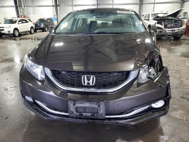 19XFB2F90DE033647 - 2013 HONDA CIVIC EXL Շագանակագույն լուսանկար 5