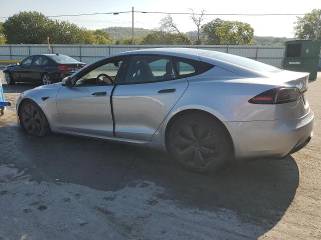 5YJSA1E55RF542726 - 2024 TESLA MODEL S Сріблястий фото 2
