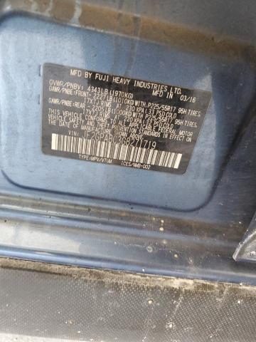 JF2GPABC3G8271719 - 2016 SUBARU CROSSTREK PREMIUM BLUE photo 13