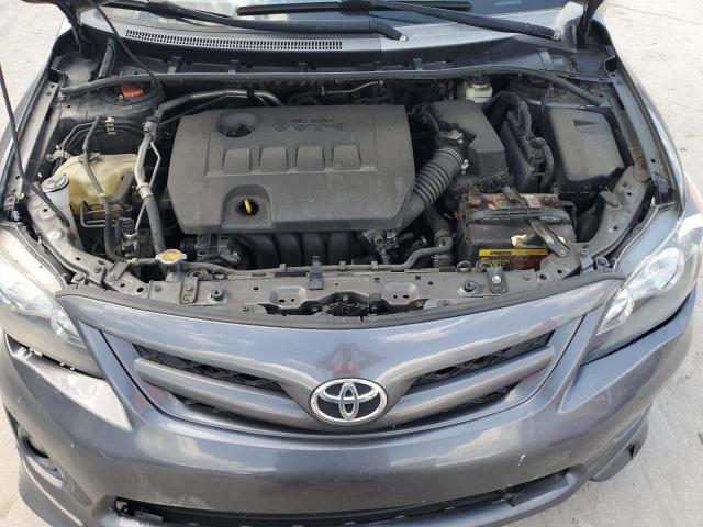 5YFBU4EE4DP221332 - 2013 TOYOTA COROLLA BASE رمادي صورة 11
