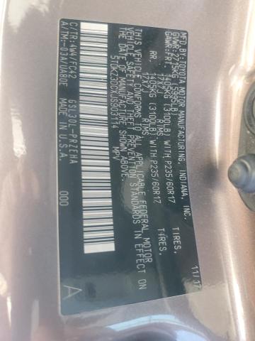 5TDKZ3DCXJS903114 - 2018 TOYOTA SIENNA LE Boz foto 13