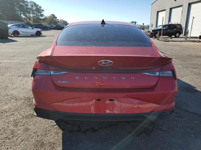 5NPLL4AG7MH036221 - 2021 HYUNDAI ELANTRA SE RED photo 6