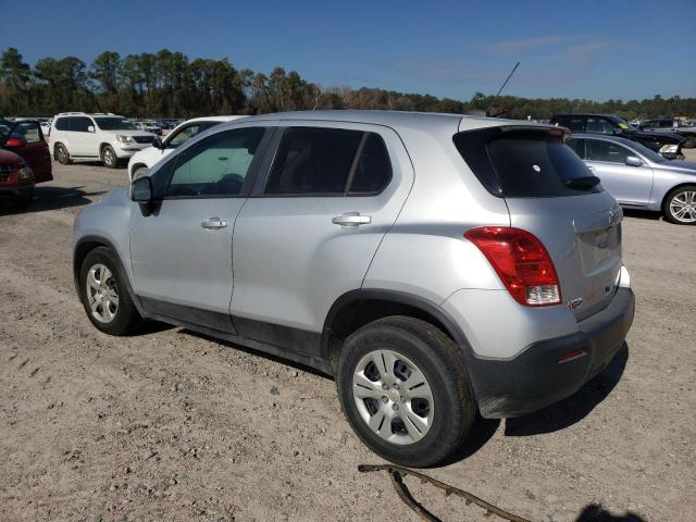 KL7CJKSB7FB191947 - 2015 CHEVROLET TRAX LS SILVER photo 2