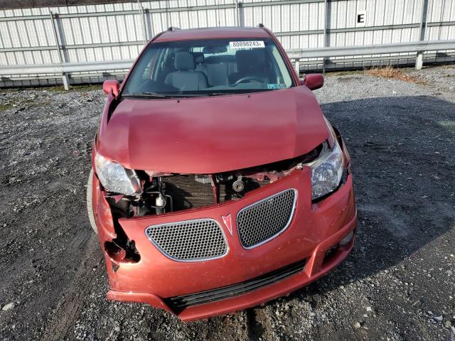 5Y2SL65858Z418448 - 2008 PONTIAC VIBE RED photo 5