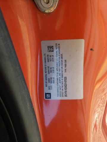 2G1FA1E39C9147629 - 2012 CHEVROLET CAMARO LS ORANGE photo 13