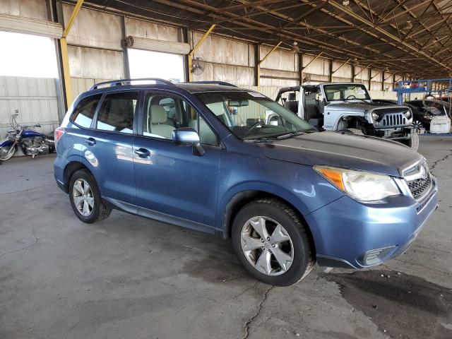 JF2SJADC0FH575534 - 2015 SUBARU FORESTER 2.5I PREMIUM BLUE photo 4