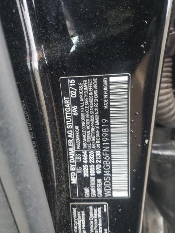 WDDSJ4GB6FN199819 - 2015 MERCEDES-BENZ CLA 250 4MATIC BLACK photo 12