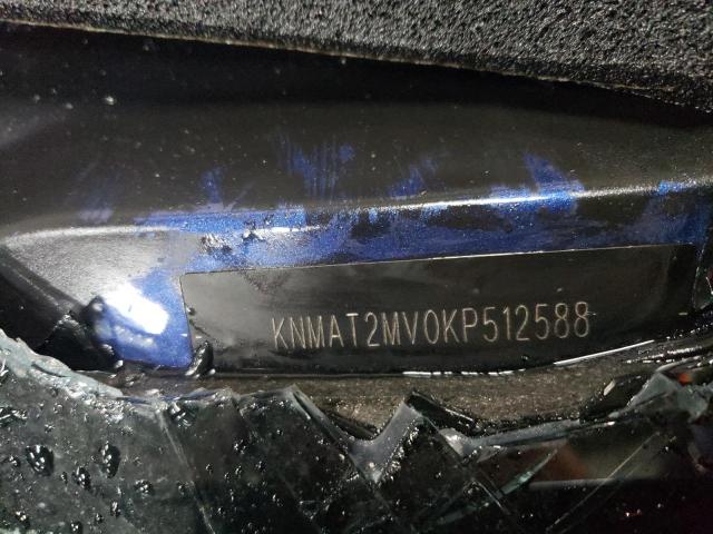 KNMAT2MV0KP512588 - 2019 NISSAN ROGUE S BLUE photo 13