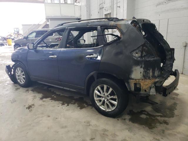 KNMAT2MV0KP512588 - 2019 NISSAN ROGUE S BLUE photo 2