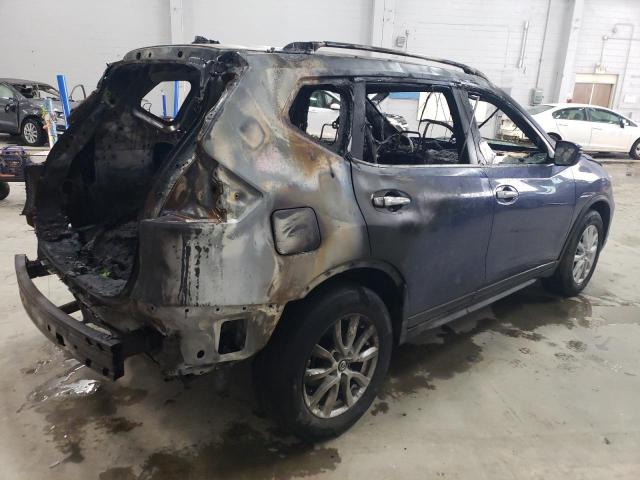 KNMAT2MV0KP512588 - 2019 NISSAN ROGUE S BLUE photo 3