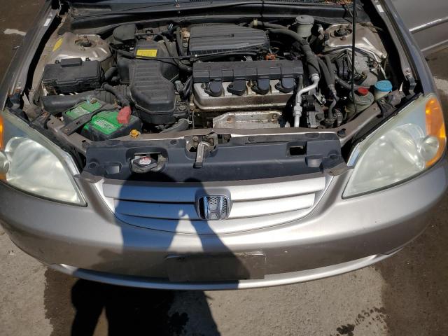 1HGES26701L044551 - 2001 HONDA CIVIC EX BEIGE photo 11