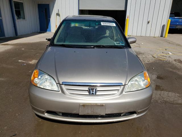 1HGES26701L044551 - 2001 HONDA CIVIC EX BEIGE photo 5