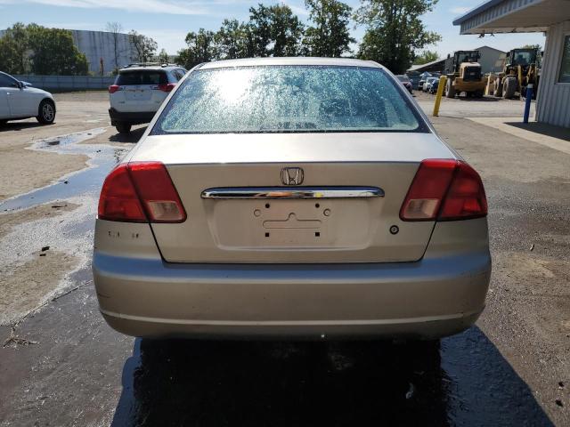 1HGES26701L044551 - 2001 HONDA CIVIC EX BEIGE photo 6