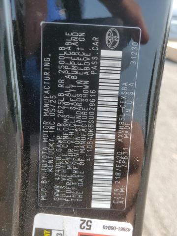 4T1DBADK6SU028616 - 2025 TOYOTA CAMRY XSE 黑色 照片 13