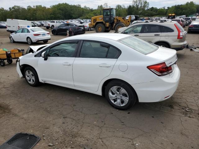 19XFB2F54EE221831 - 2014 HONDA CIVIC LX WHITE photo 2