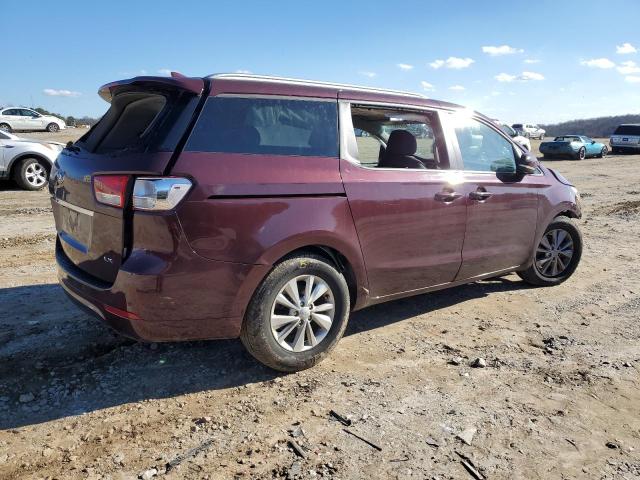 KNDMB5C14H6267812 - 2017 KIA SEDONA LX BURGUNDY photo 3