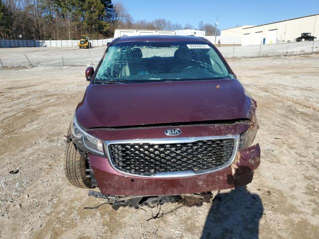 KNDMB5C14H6267812 - 2017 KIA SEDONA LX BURGUNDY photo 5