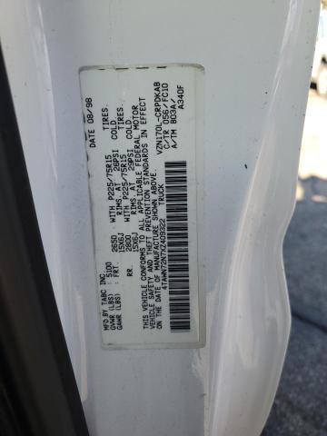 4TAWN72N7XZ409322 - 1999 TOYOTA TACOMA XTRACAB WHITE photo 12