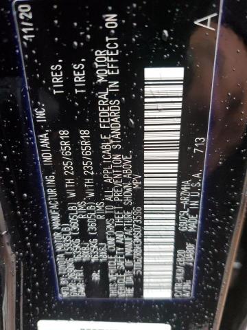 5TDGZRBH3MS073586 - 2021 TOYOTA HIGHLANDER XLE BLACK photo 13