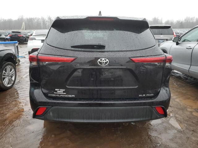 5TDGZRBH3MS073586 - 2021 TOYOTA HIGHLANDER XLE BLACK photo 6