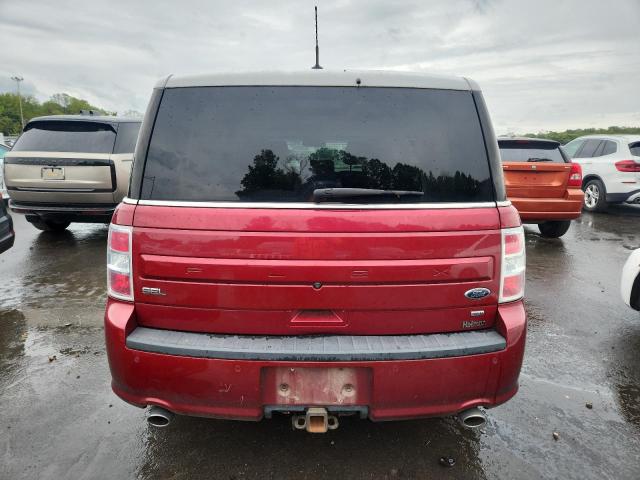 2FMHK6C8XGBA24571 - 2016 FORD FLEX SEL RED photo 6