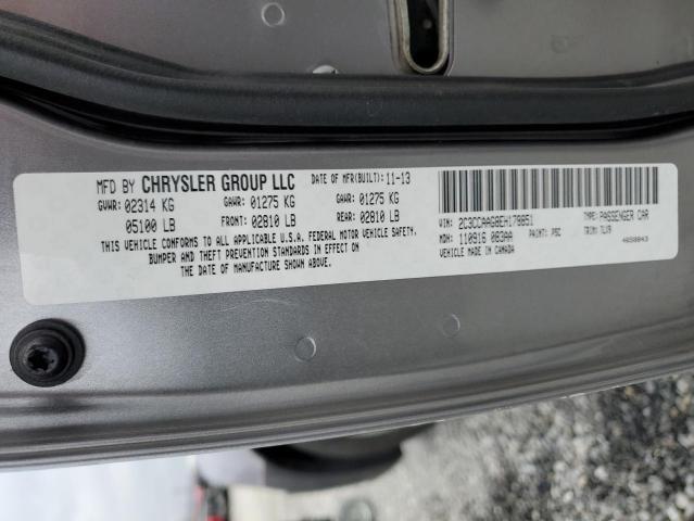 2C3CCAAG8EH178851 - 2014 CHRYSLER 300 GRAY photo 13