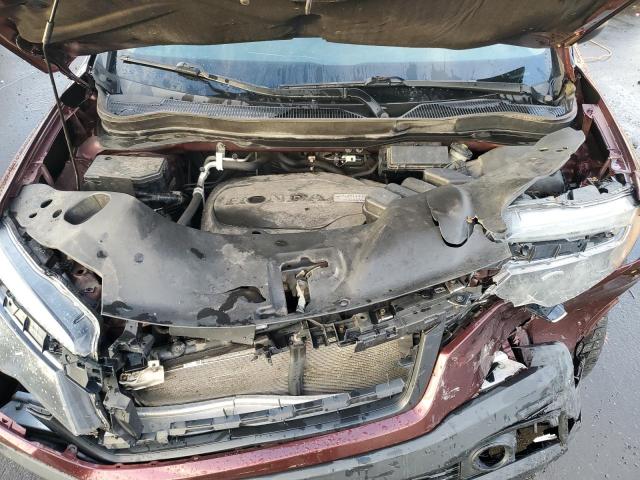 5FPYK3F59HB034525 - 2017 HONDA RIDGELINE RTL BURGUNDY photo 11